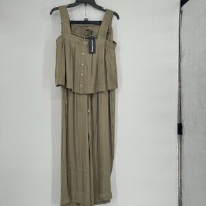 NWT Christian Lacroix Wide Leg Pants and Top Set Sz S